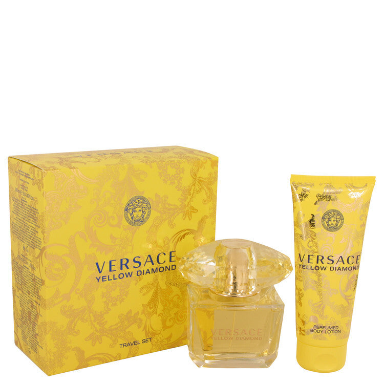Versace Yellow Diamond Eau De Toilette Spray + 3.4 oz Body lotion (Women)