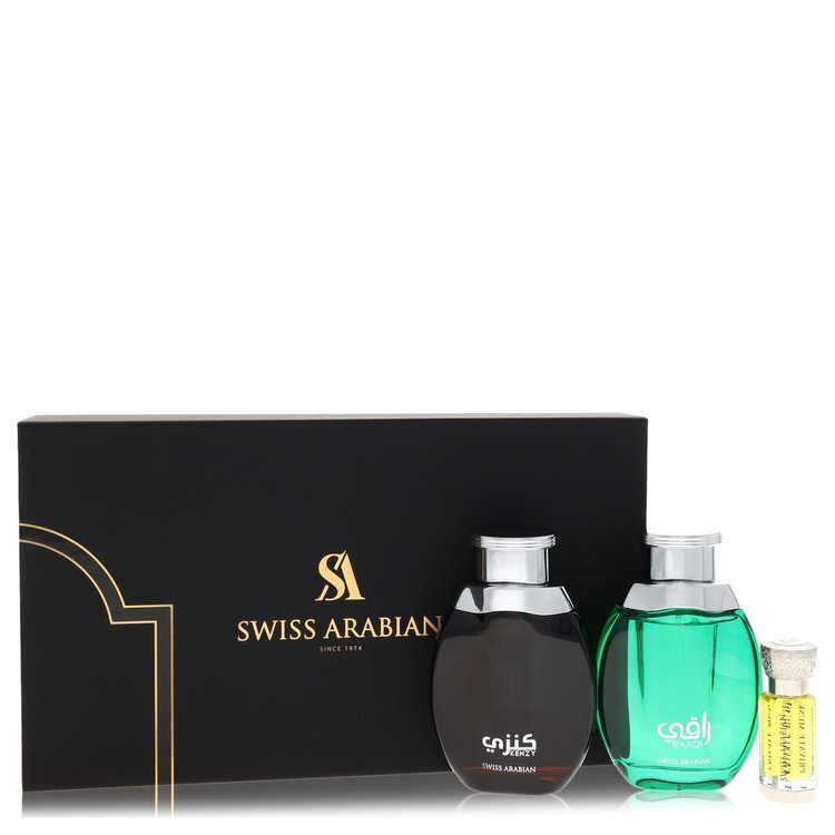Kenzy Eau De Parfum in Raaqi & Kenzy + .4 oz Concentrated Perfume Oil in Private Musk (Men)
