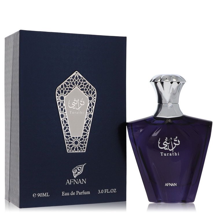Afnan Turathi Blue Eau De Parfum Spray 3 oz (Men)