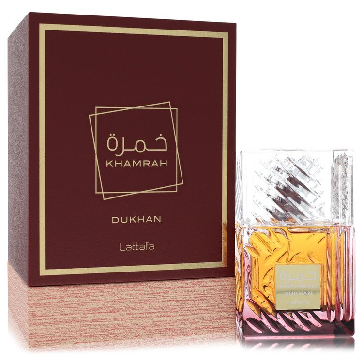 Lattafa Khamrah Dukhan Eau De Parfum Spray (Unisex) 3.4 oz (Men)