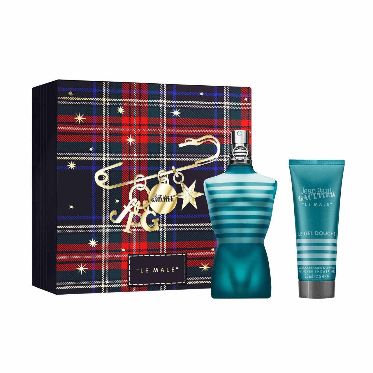 Jean paul gaultier le male 2 pcs set: 4.2 eau de toilette spray + 2.5 shower gel