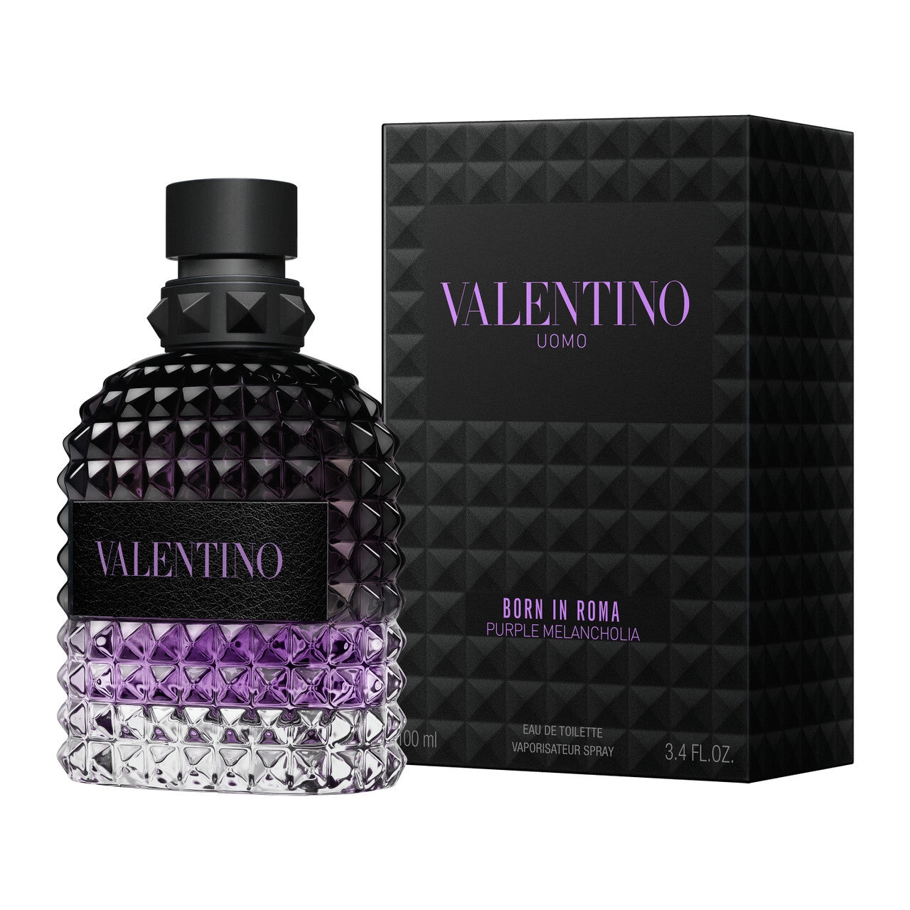 Valentino uomo born in roma purple melancholia 3.4 eau de toilette spray for men